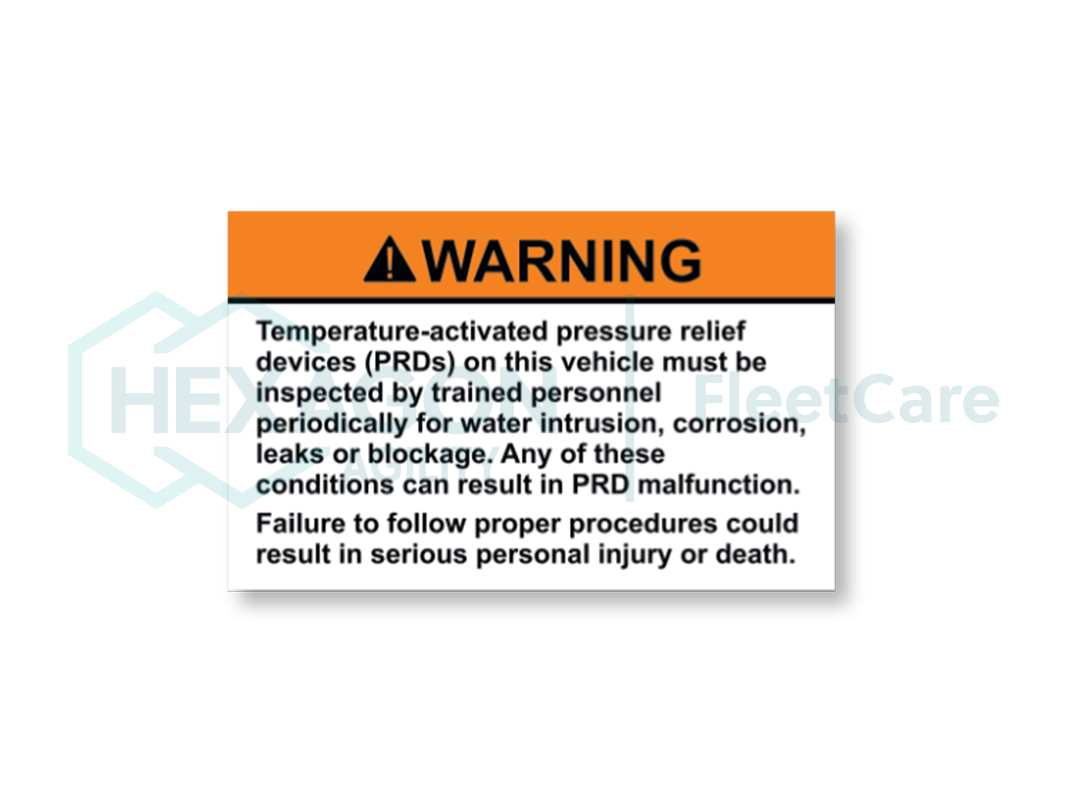WARNING TEMP ACTIVATED PRD
